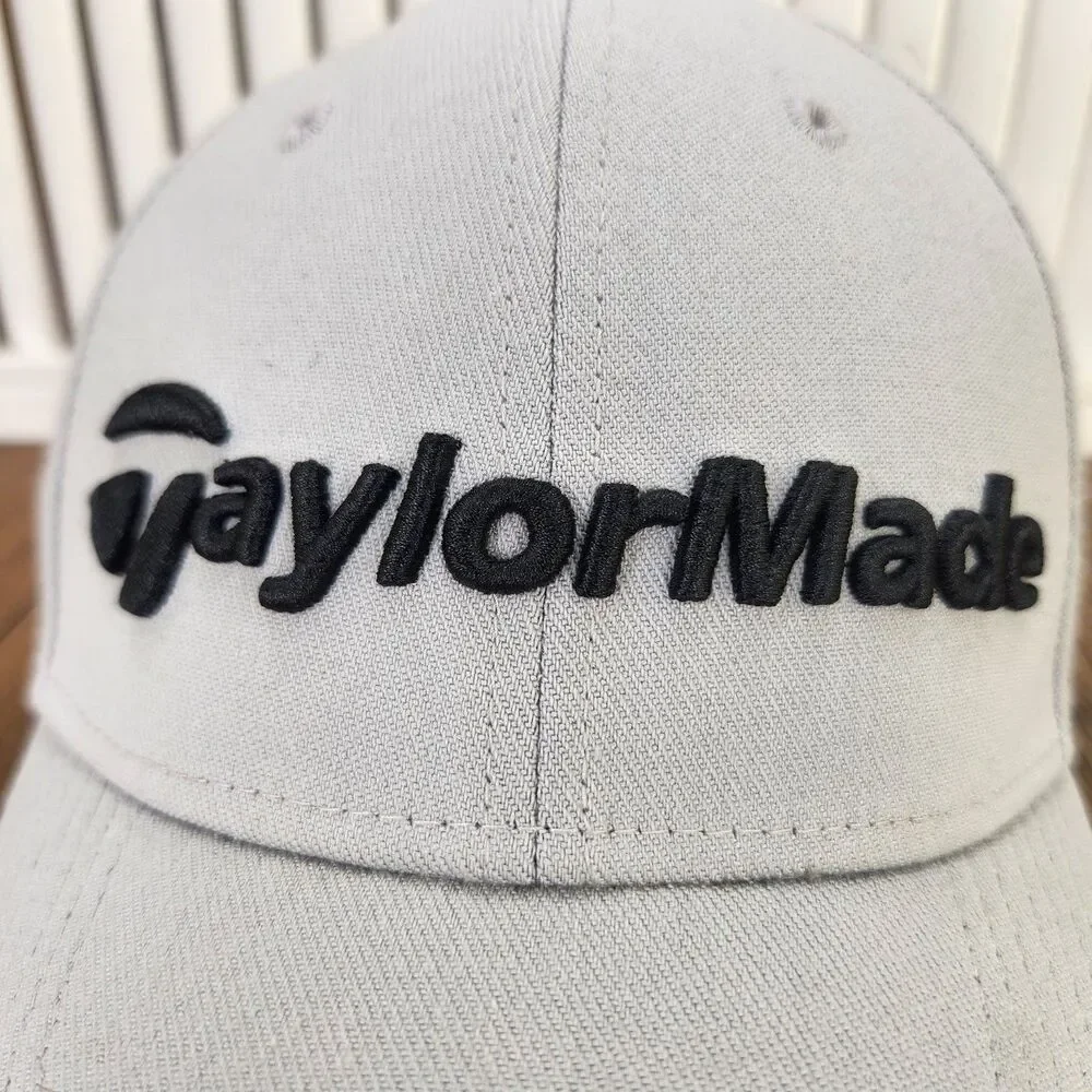New Era 39thirty TaylorMade AeroBurner R15 Ball Cap Gray Fitted Sz S/M Golf Hat